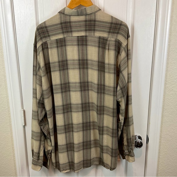 Pre-Owned Vintage New Boxer Italia Long Sleeve Flannel Button Down Shirt, Size V - Picture 2 of 7